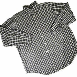 Ralph Lauren Shirt‎ Mens 17 34/35 Yarmouth Oxford Button Down Plaid Cotton EUC